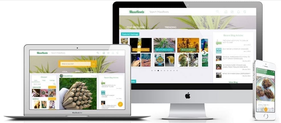 MassRoots Desktop, Tablet, Or Mobile Device