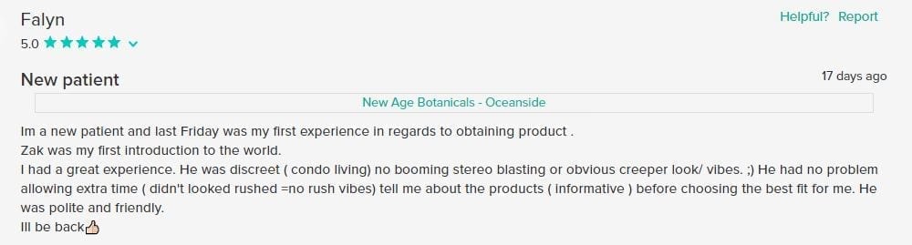 New Age Botanicals Customer Review