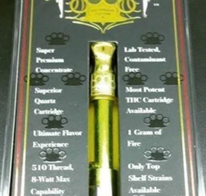 Brass Knuckles Vape Cartridge At Santa Cruz Genetics.