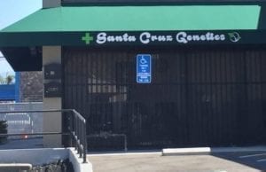 Storefront Of The Best Marijuana Dispensary In San Jose, Santa Cruz Genetics