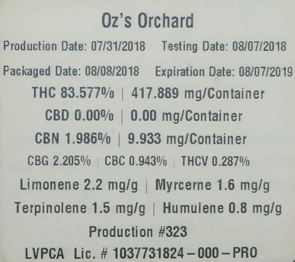 airo pro ozs orchard test results