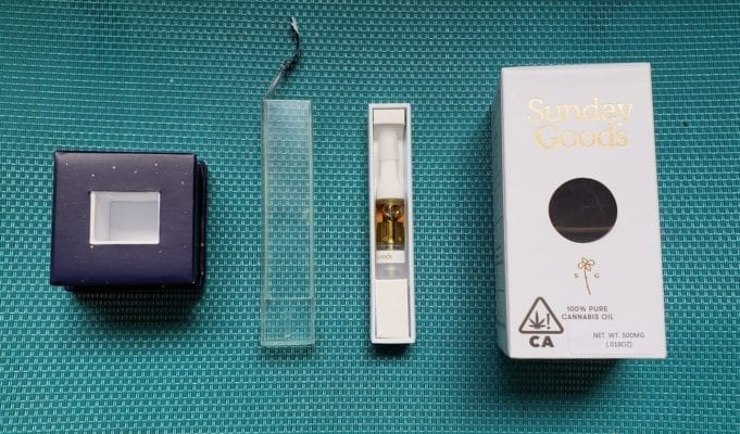 Sunday Goods Cartridge Review: Super Oil and Great Strength Sunday Goods cartridge