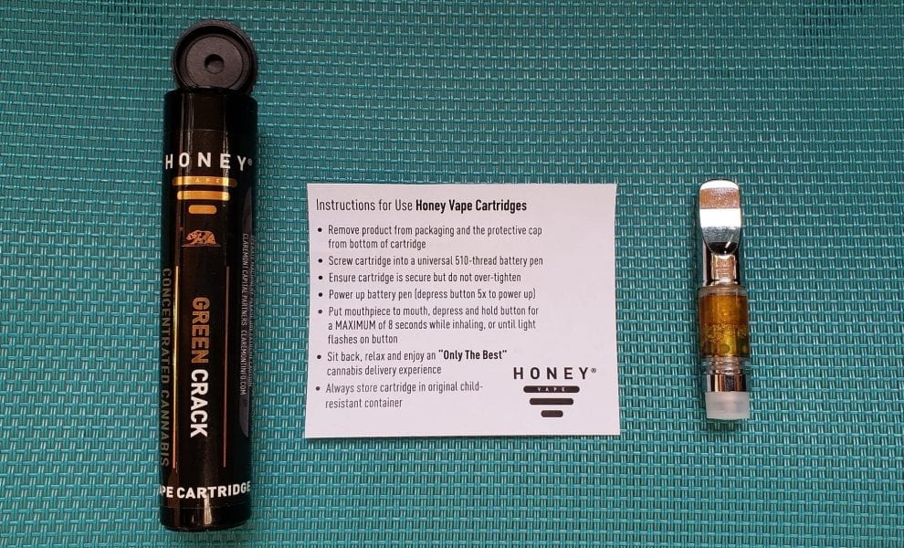 Honey Vape Green Crack Cartridge Honey Vape Cartridge review