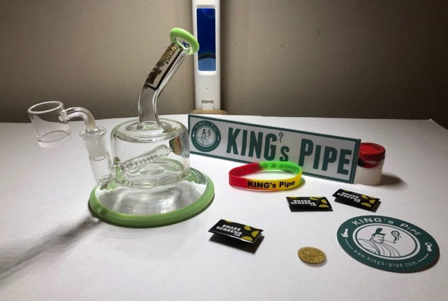 King's Pipe Glass Inline Perc Rig Review Cloudy Yet Smooth Dab Rips