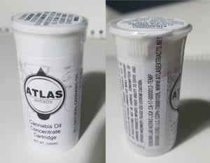 Atlas Extracts cartridge packaging