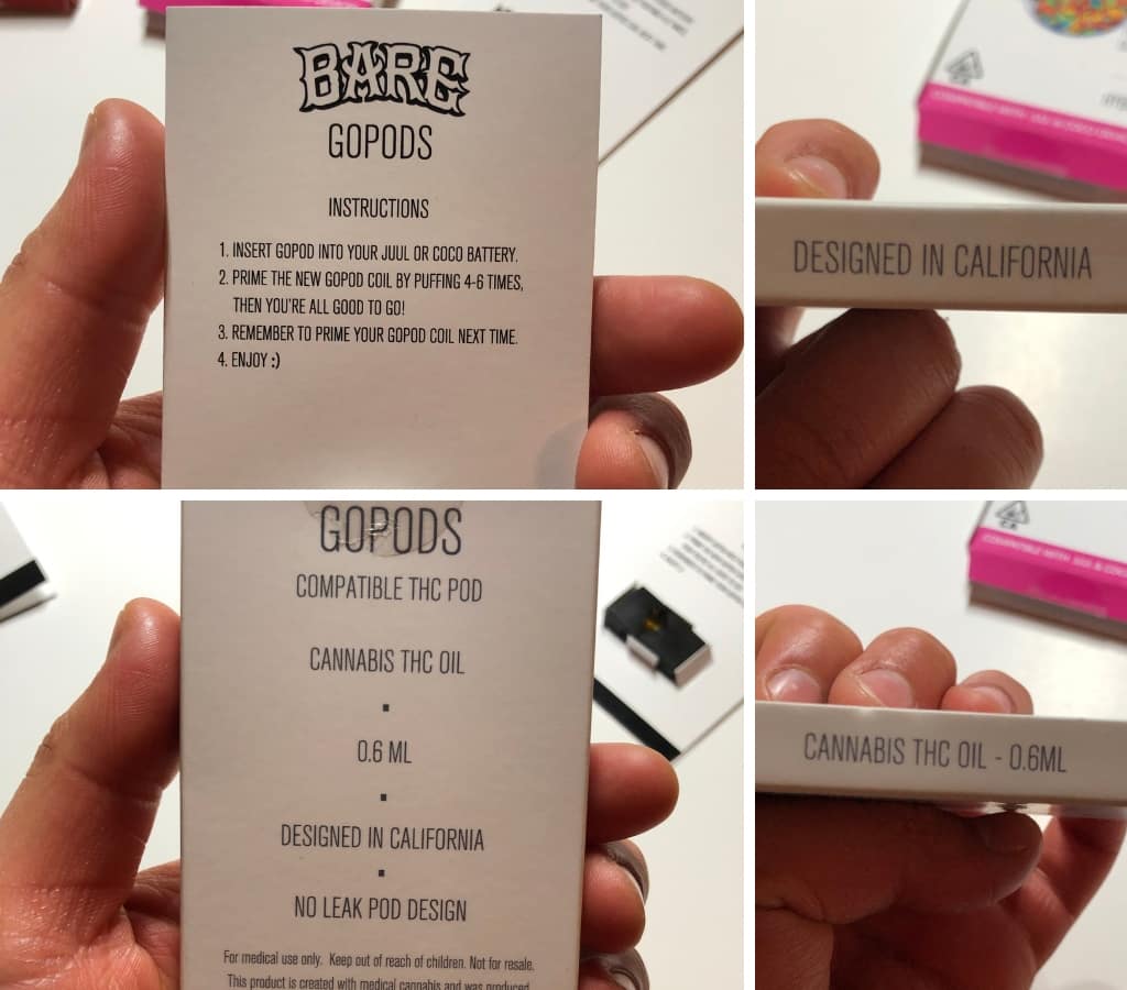 bare pods packaging