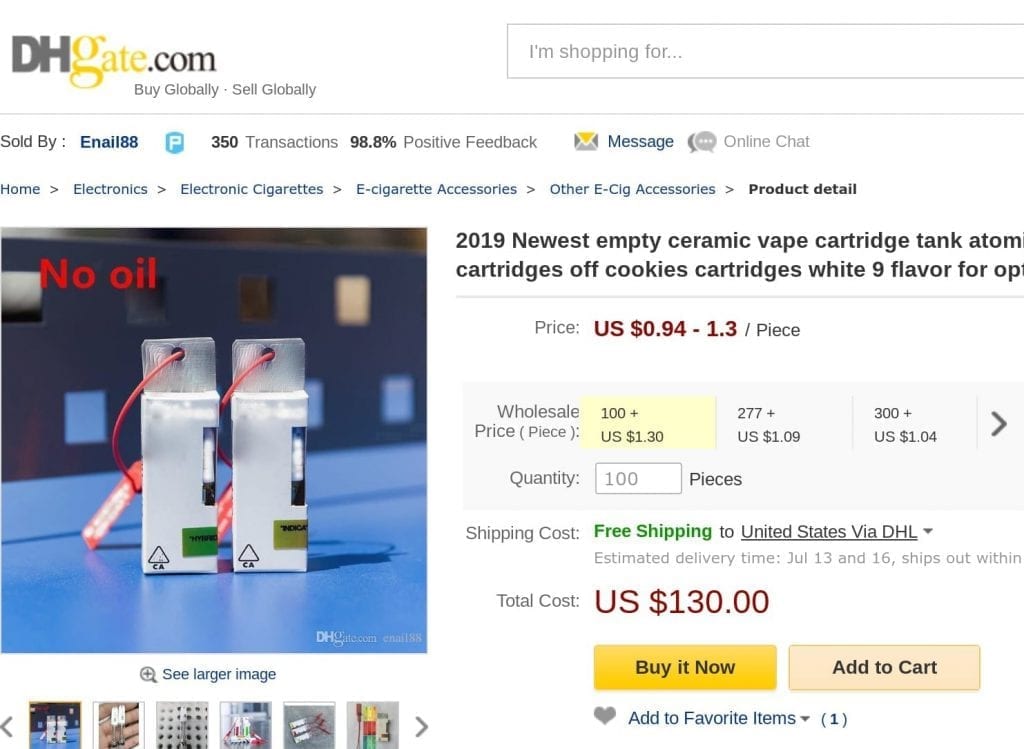 off white carts dhgate