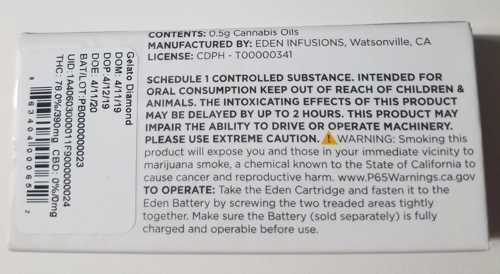 Eden Extracts Cartridge Review A Cart From Paradise DabConnection