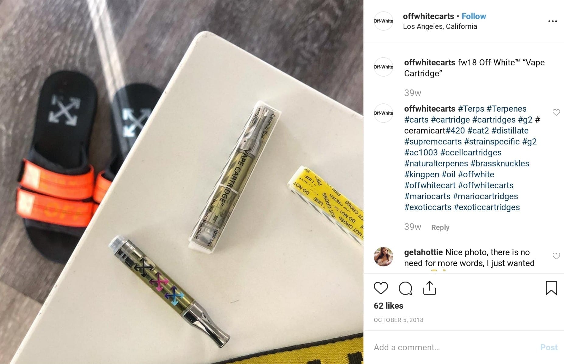 Off White Carts Not A Real Brand