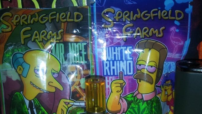 Springfield Farms Carts Are Unregulated, Unpredictable Springfield Farms cartridge packaging