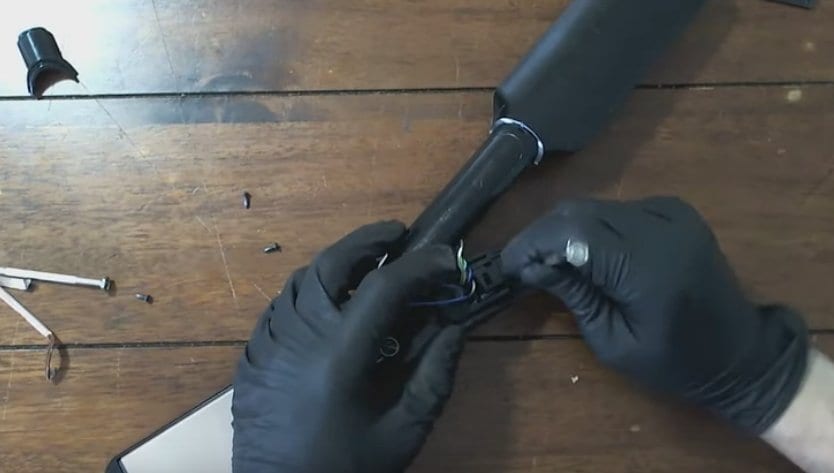 tearing down a hair-straightener