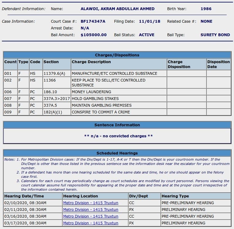 Kern County filing