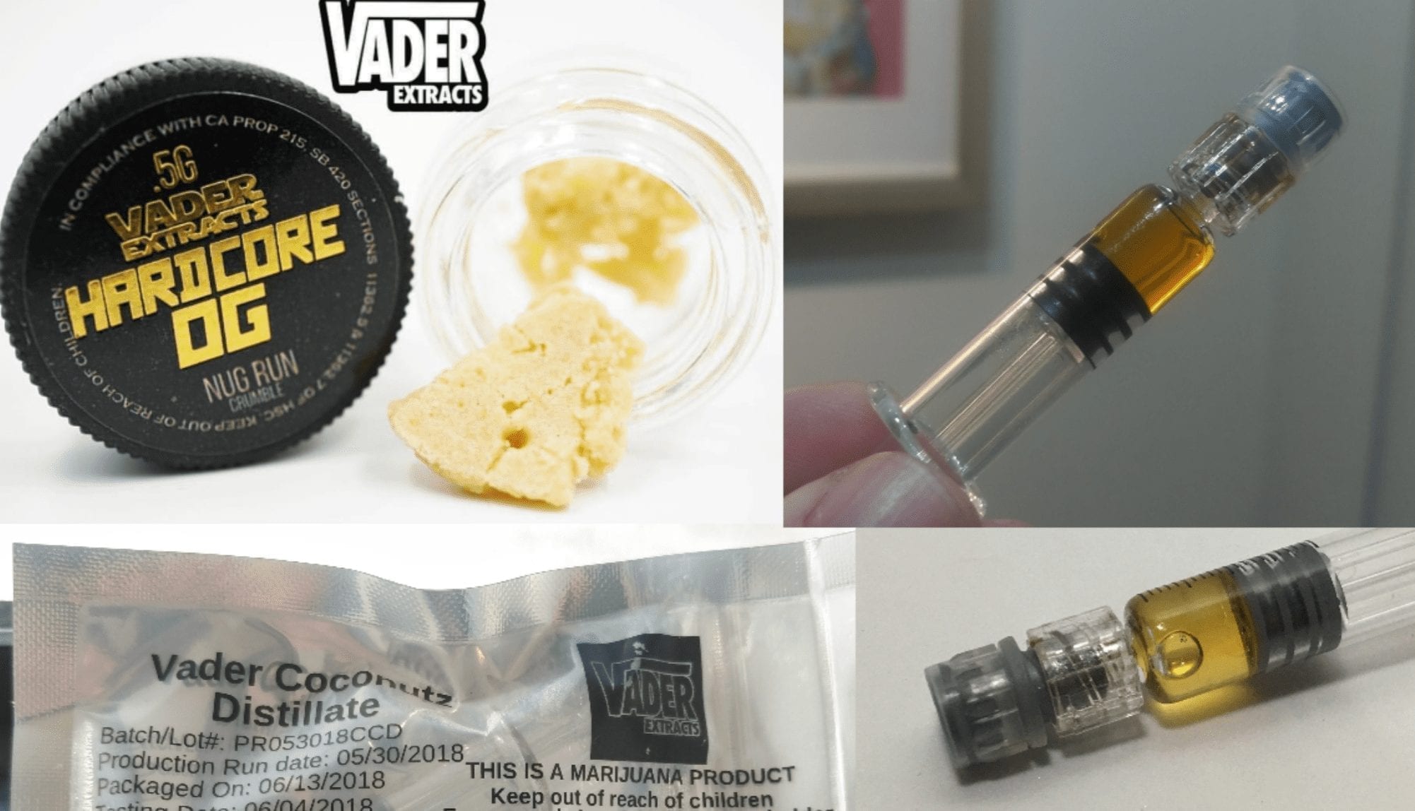 vader vapes Vader OG (Indica) - Kushie+ Gold 1G Vape Cartridge main image 1