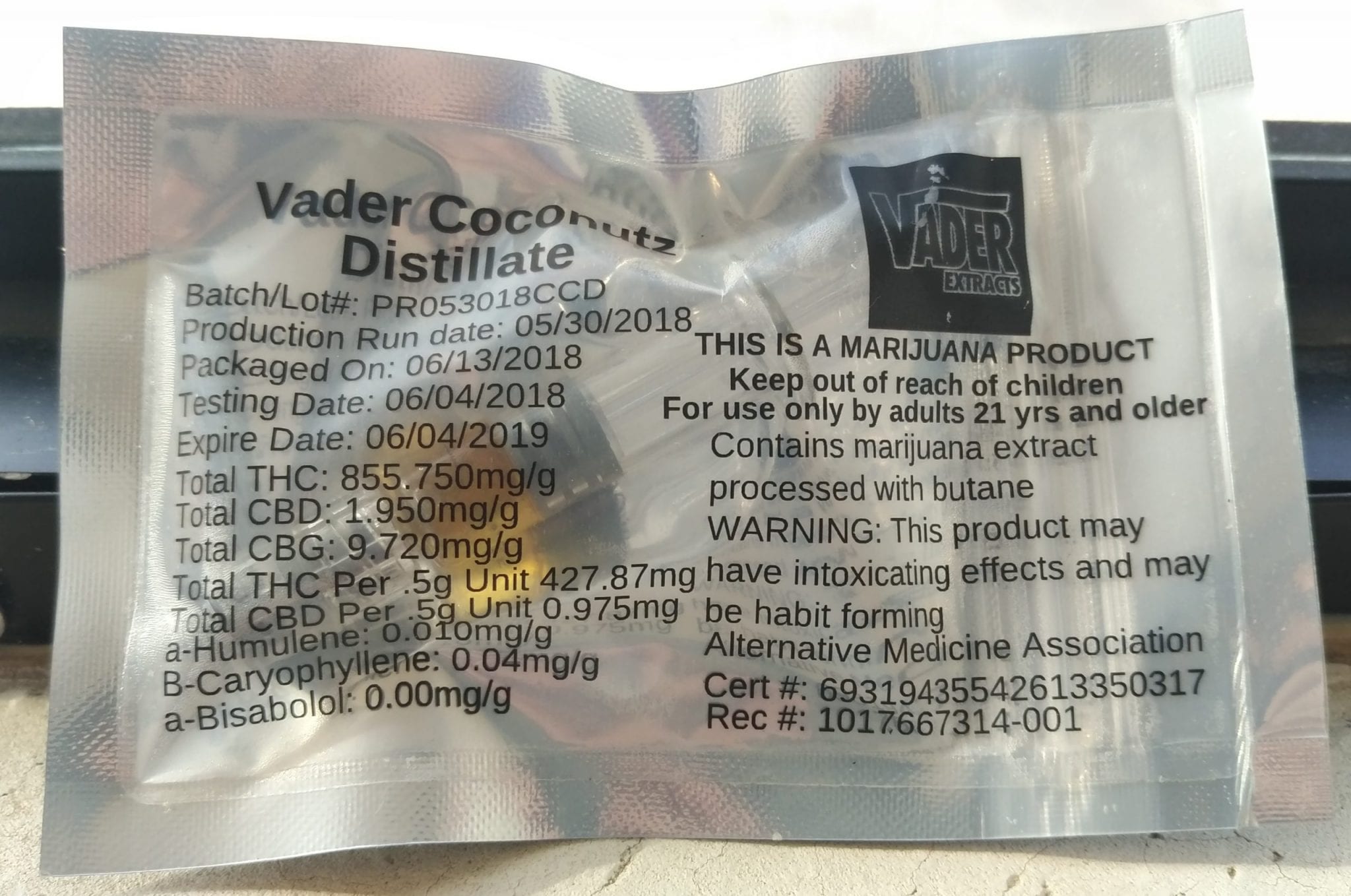 Vader Extracts Review Very Thick Super Strong