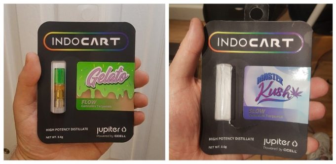 IndoCart – Great Strength and Taste, Real Cannabis Terpenes Indo carts front view