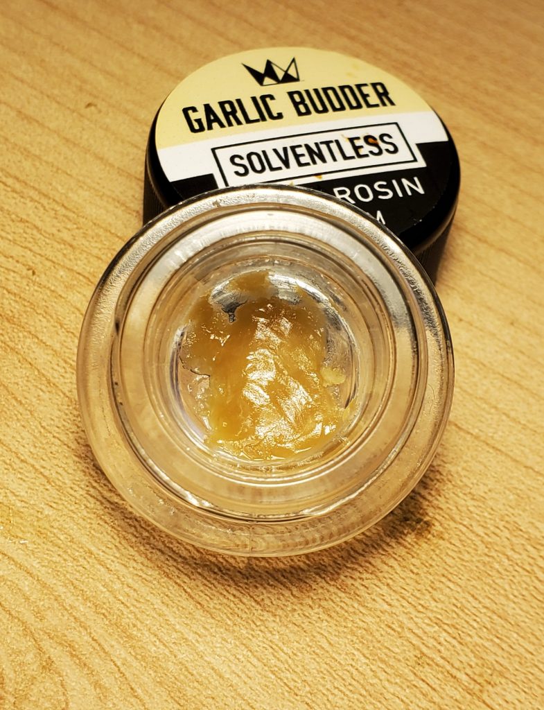 west coast cure hash rosin top view