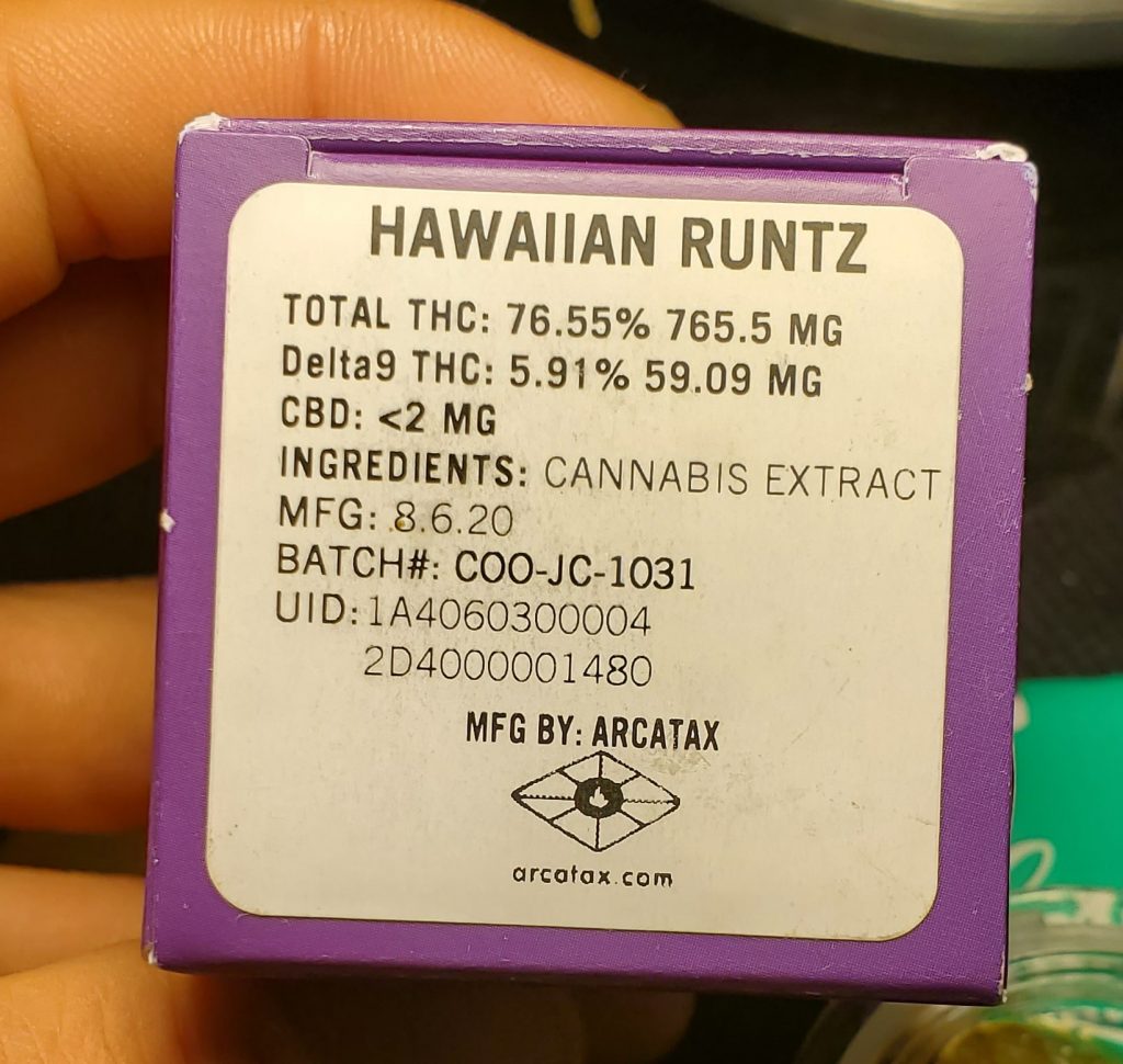 hawaiian runtz box