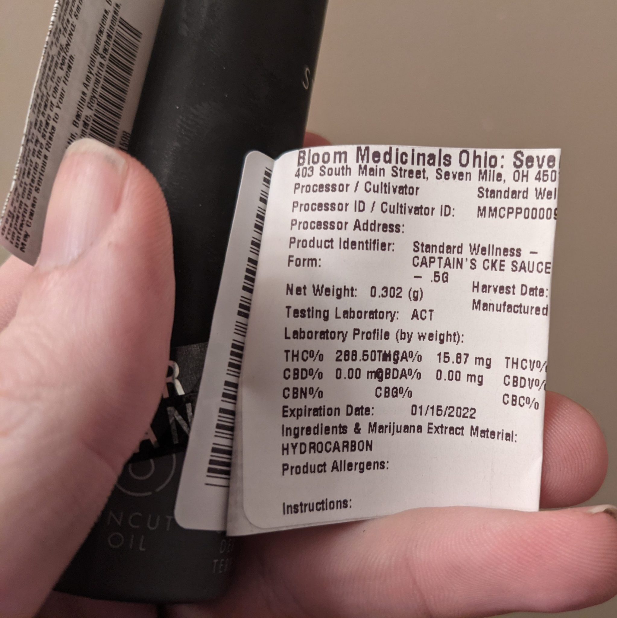 Standard Wellness Live Resin Sauce Cart Review Amazing Flavor