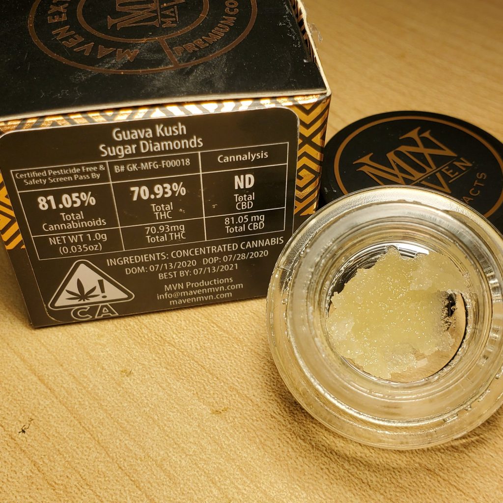 maven guava kush sugar diamonds