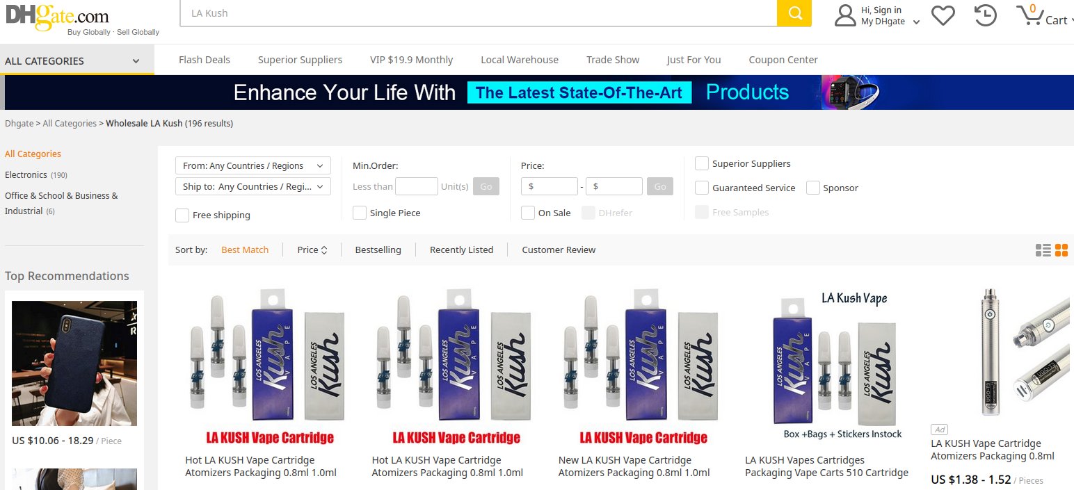 Look Out For Fake LA Kush Carts DabConnection