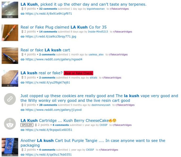 Look Out For Fake LA Kush Carts DabConnection