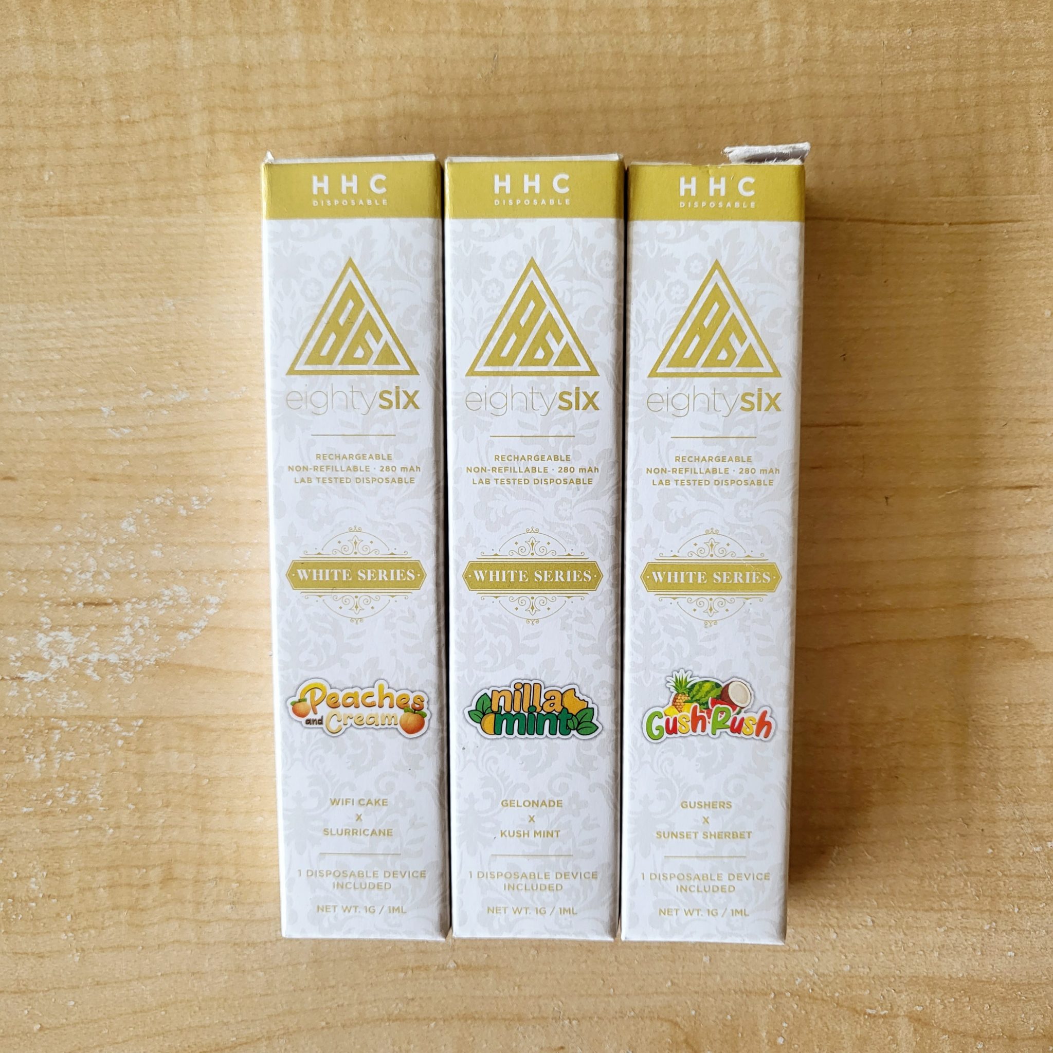 eighty six brand hhc disposable front