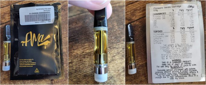AMA THC Cartridge Review – Creative and Calm Mind ama cart review