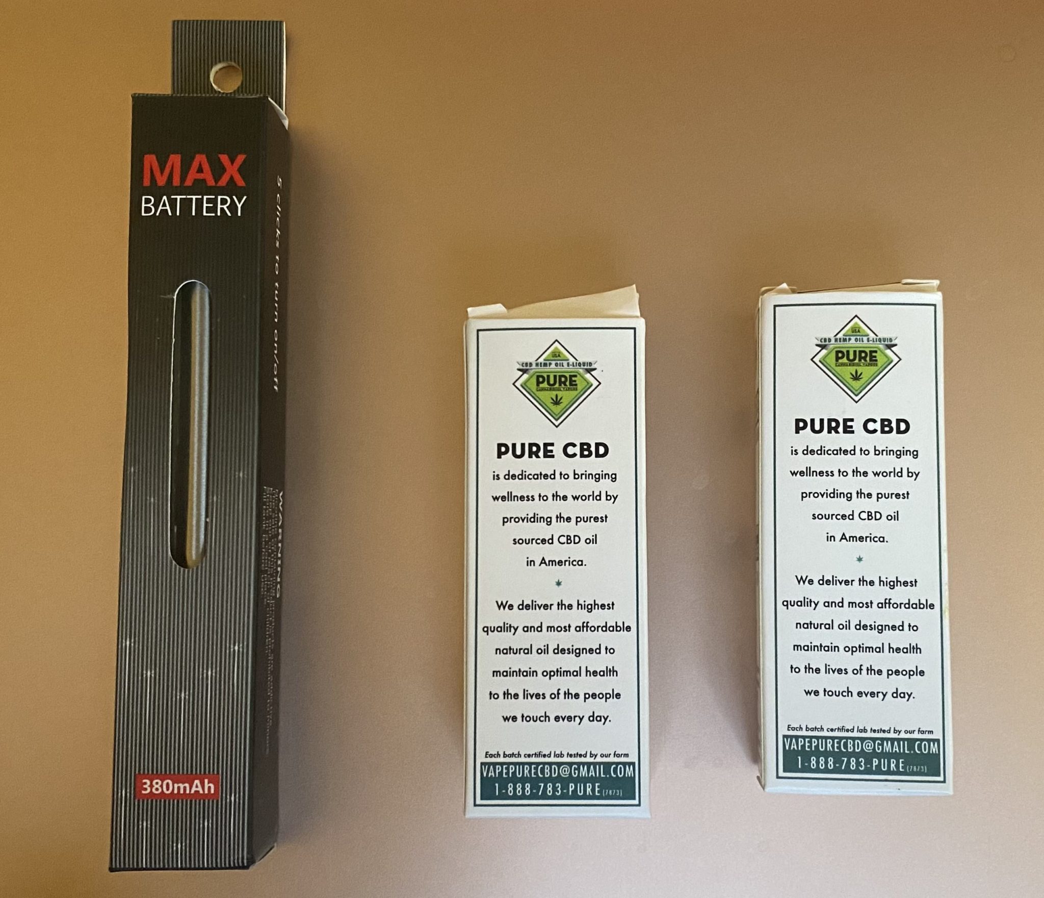 pure cbd cart box