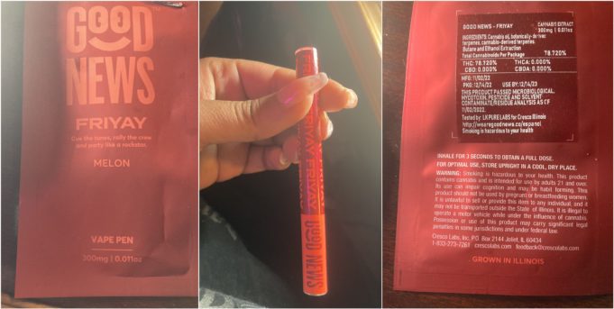 Good News Friyay Disposable Review – A Party in a Pen goodnews disposable revew