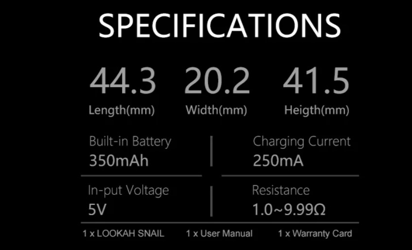 snail specs