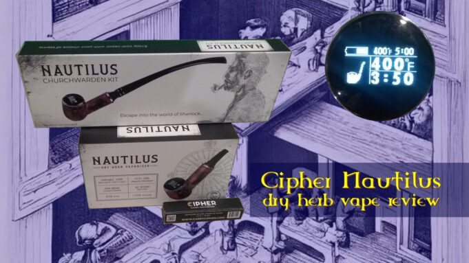 Cipher Nautilus Dry Herb Vape Pipe Kit | Great Vape, Looks Cool Cipher-Nautilus-dry-herb-vape
